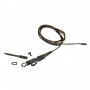 Safetly Clip QC Link Metal Core Leader 80cm 45lbs