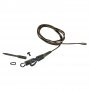 Safetly Clip QC Link Hollow Leader 80cm 45lbs