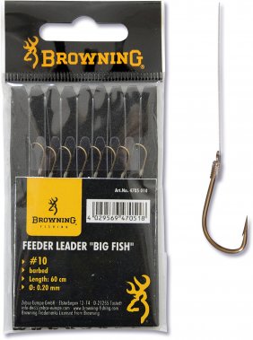 Browning Feeder Big Fish brazowy 0.20mm 60cm 7,5lbs 10