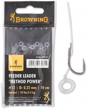 Browning Feeder Power Pellet Band brazowy 0.22mm 10cm 10lbs 12
