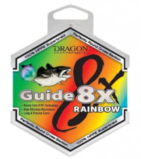 Dragon Guide 8x Rainbow 250m 0.18mm 5-Kolorowa
