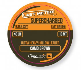 Supercharged Hollow Leader 10m 40lbs Camo Brown